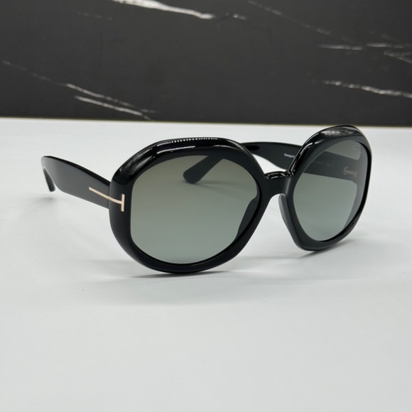 NEW TOM FORD TF1011 01B WOMEN SUNGLASSES TOM FORD GEORGIA-02 FT1011/S 01B - Picture 5 of 11